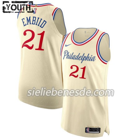 Kinder NBA Philadelphia 76ers Trikot Joel Embiid 21 Nike 2019-2020 City Edition Swingman